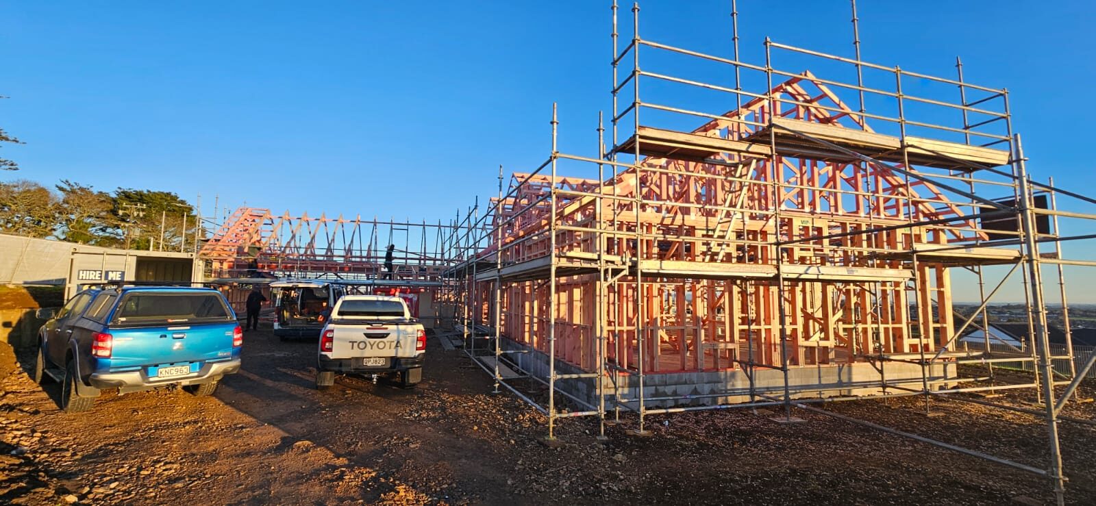 Project under construction in Pukekohe by Slate Architecture & Construction.